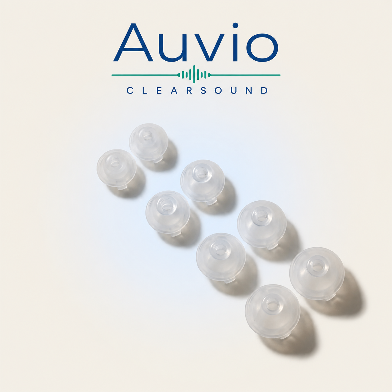 4 pairs of silicone domes (XS to XL)